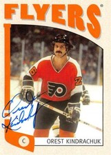 Orest Kindrachuk autographed Hockey Card (Flyers) 2005 In The Game #421