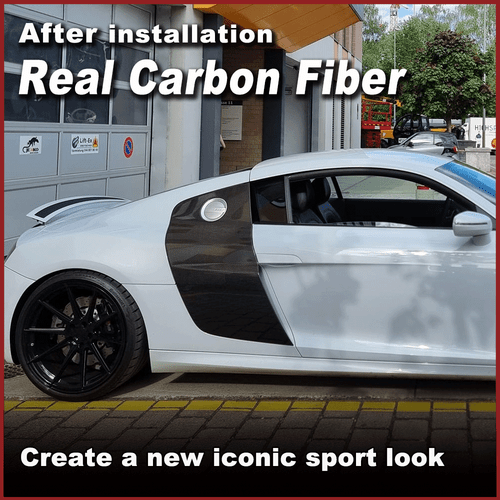 Cubiertas más amplias Carbon Side Blades laterales tuning para Audi R8 V8 V10 - Imagen 4 de 11