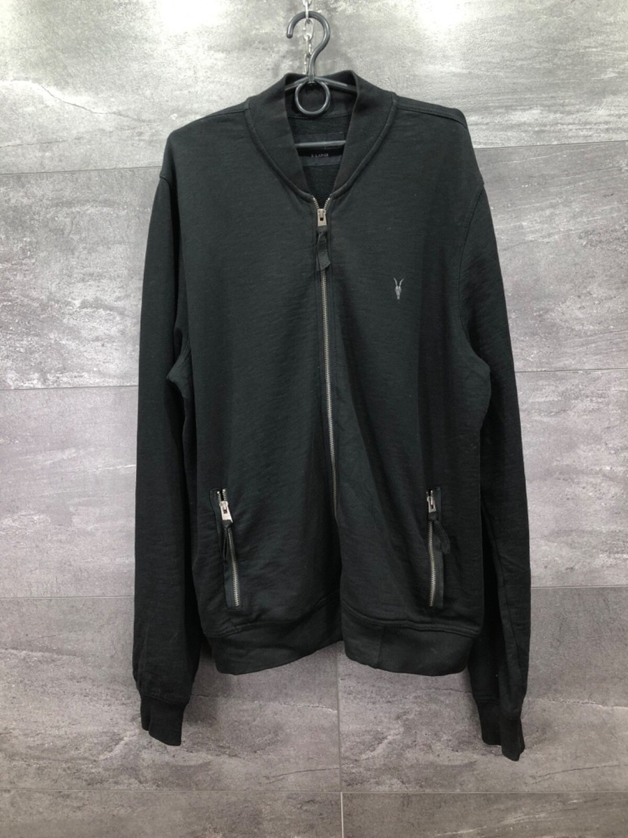 ALL SAINTS オールセインツ ジップアップパーカー ブラック ALLSAINTS｜オールセインツのパーカー通販 - ZOZOTOWN