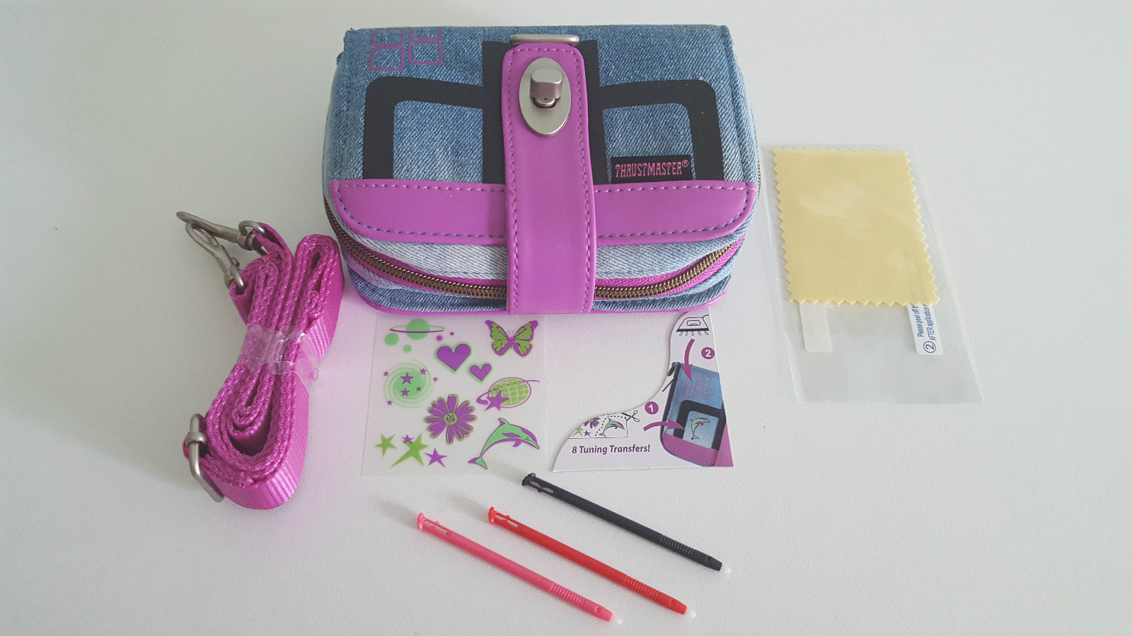 Sacoche T-Jean BAG + 6Accessoire Violet NINTENDO New 3DS Uniquement THRUSTMASTER
