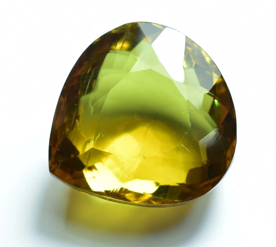 Натуральный редкий найденный СЕРТИФИЦИРОВАННЫЙ драгоценный камень DIASPORE 39,20 карата с изменением цвета грушевидной огранки - Изображение 3 из 4