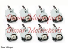 8-EV6 Fuel Injector Connectors Plugs Clips Pigtails Quick Disconnect