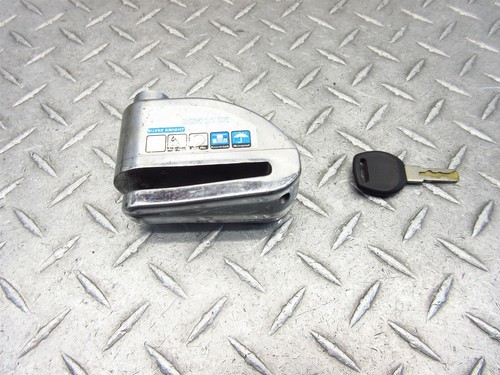 2006 05-09 Suzuki SV650 SV650S Silver Knight Rotor Disc Lock Alarm Theft Device