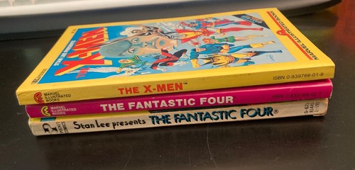 3 Marvel Paperback/Digests! FANTASTIC FOUR/Surfer ('82) + FF ('77) + X-Men ('82) - Picture 3 of 8
