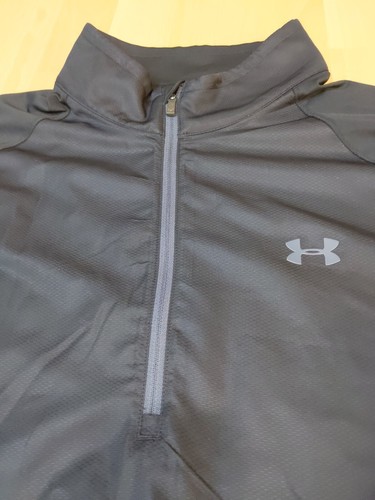 Under Armour Adult Large Black Quarter Zip Pullover Loose Fit All Season Gear - Picture 3 of 10