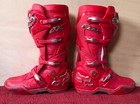 Fox Instinct 2.0 Limited Edition Red & Chrome Boots UK 12 | Barely Used | Motocr