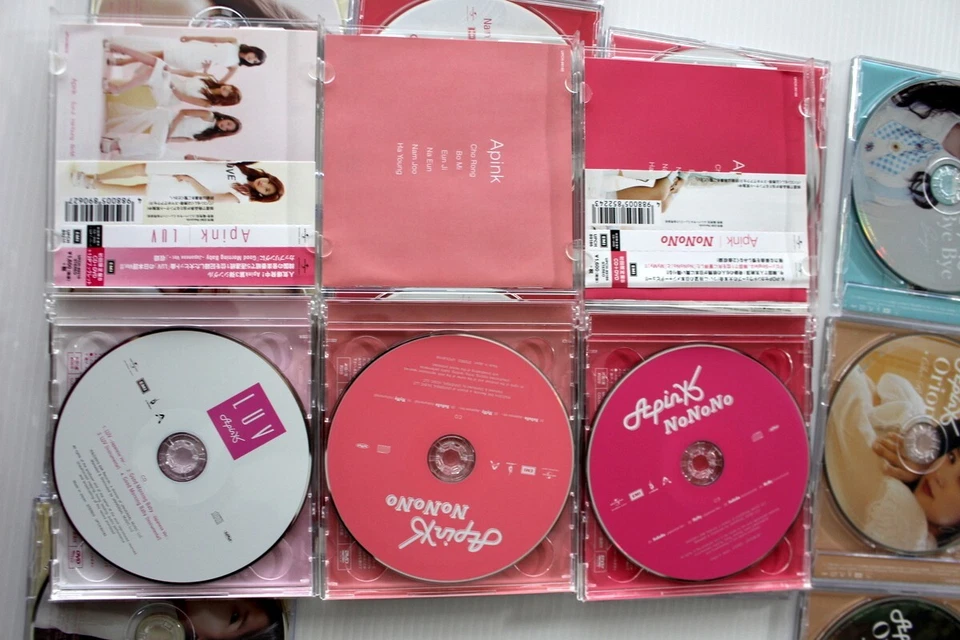 SET x16 Apink Japan CD LUV NoNoNo Orion Bye Bye+Compact Mirror NO PHOTOCARD Foto 2 de 4