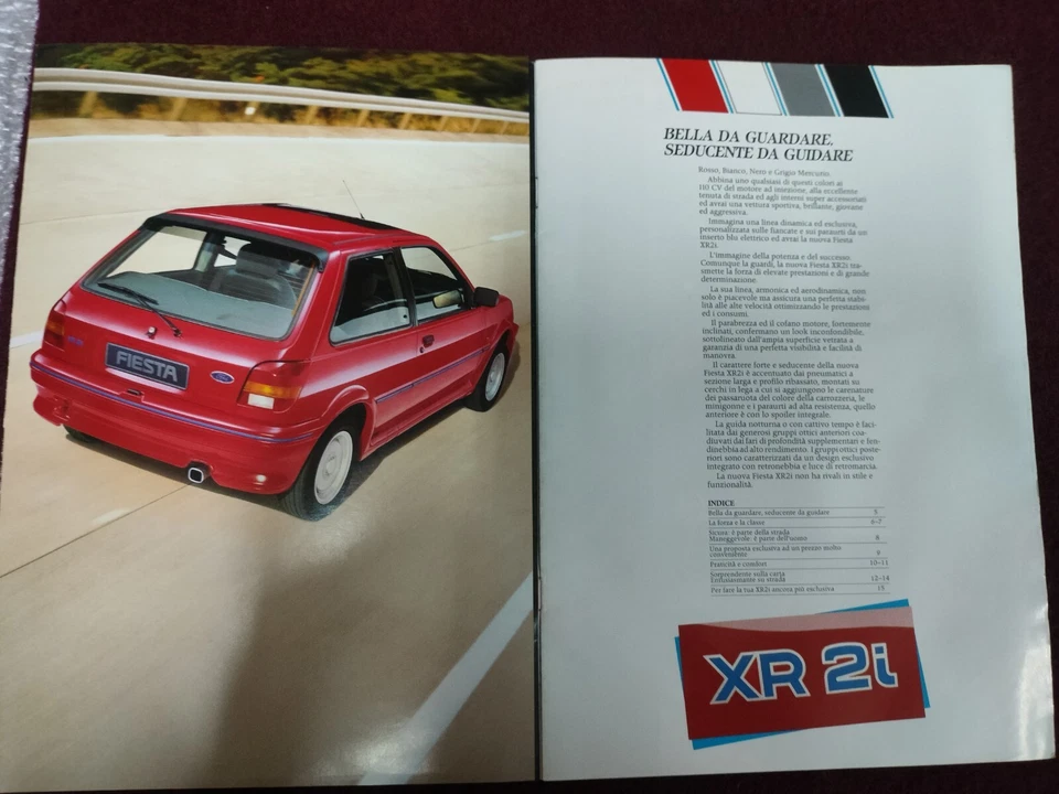 Brochure Depliant Ford FIESTA XR2J Italiano 12 pagine - Immagine 2 di 4