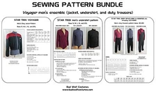 Star Trek Sewing Pattern Bundle - Starfleet uniform - Voyager (men's) - Save 10%