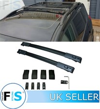 TOYOTA RAV 4 2012-19 BLACK ALUMINIUM ROOF CROSS BARS RAILS ANTI THEFT OEM FIT