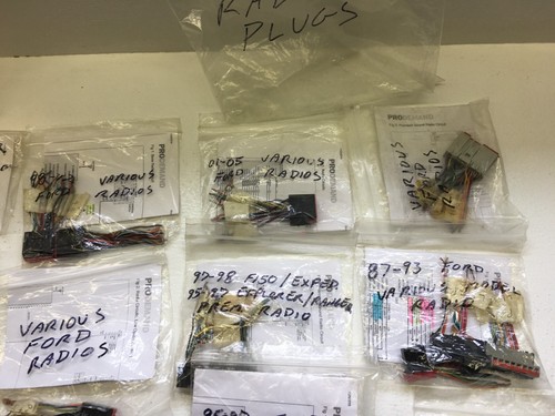 Huge Lot 1980s - 2000s Ford Mopar Toyota Radio Cassette CD Test Wiring Plugs - Picture 14 of 15