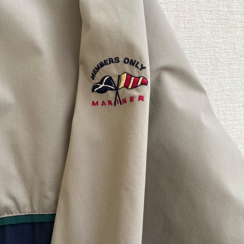 Members Only Mariner Men’s Lightweight Windbreaker Khaki Navy Green inside XL - Picture 6 of 11