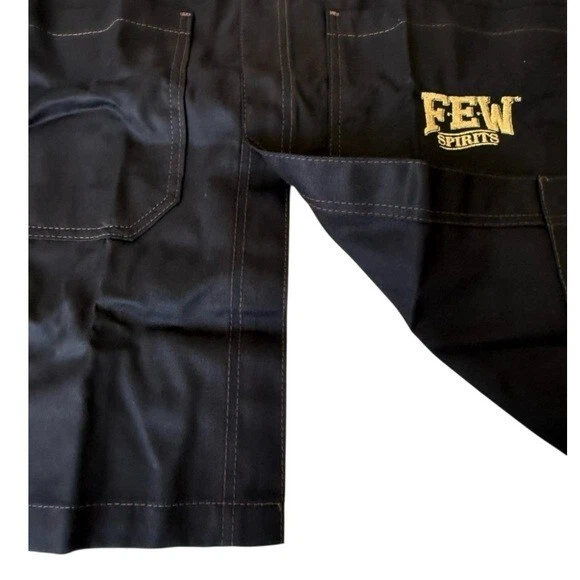 UNDER NY SKY Negro Denim Babero Delantal Correa Barero Barista Florista Chef Uniforme Foto 3 de 4