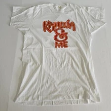 Screen Stars XL Kahlua & Me White Vtg Single Stitch T-shirt