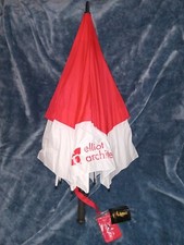 New Windbrella Large Red White Auto Open Umbrella