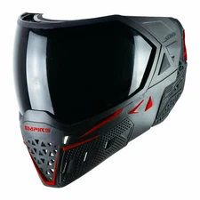 Empire EVS Thermal Paintball Goggle Mask - Black / Red - Two Thermal Lenses NEW