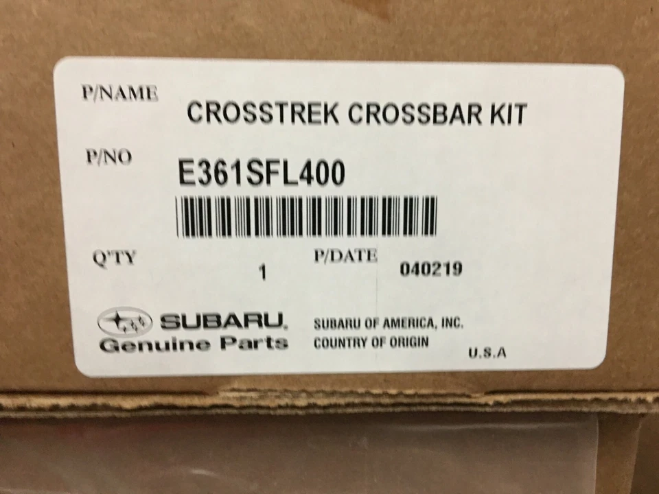 Juego de barras transversales de techo Crosstrek Aero E361SFL400 genuino OEM Subaru 2018-2023 Foto 2 de 2