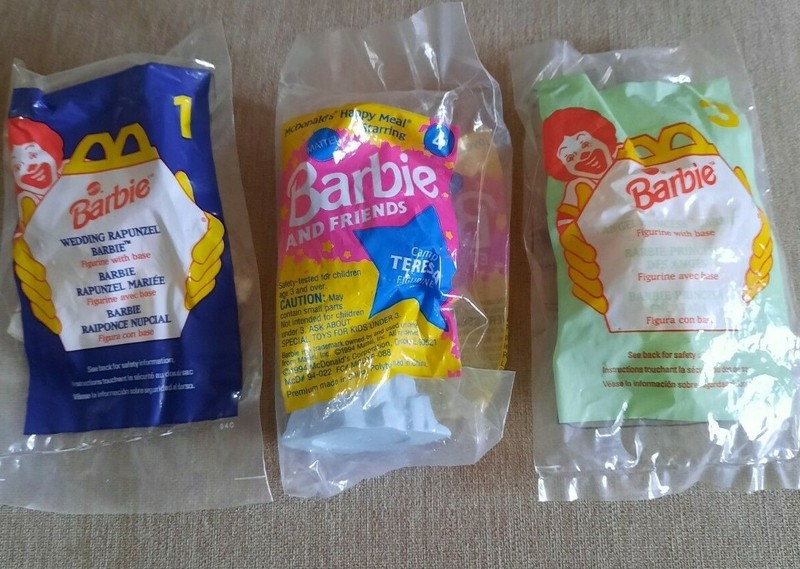 Vintage McDonald's Happy Meal Toys BARBIE and Friends New  1994 & 1996