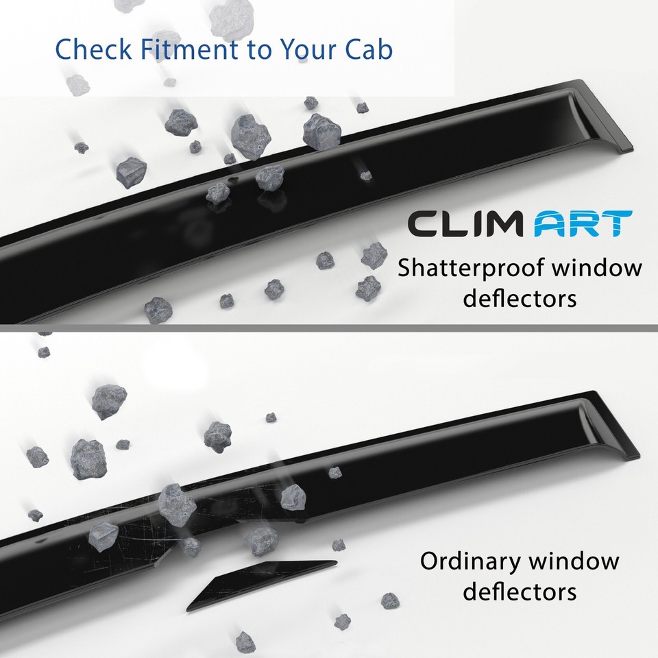CLIM ART In-Channel Window Deflectors Extra Durable For Ford F150 09-14 Regular Cab At Tractor Supply Co - Foto 4