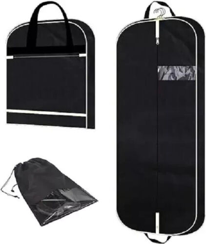 54" Garment Bag with Extra Large Pockets for Travel, Gusseted Suit Cover Mens... - Picture 4 of 7