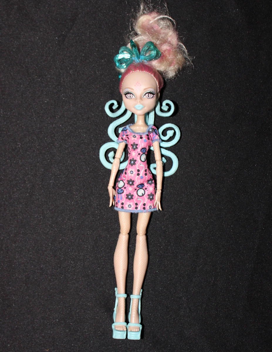 Monster High Viperine Gorgon Scare Doll Rare BlueSnake Pink White