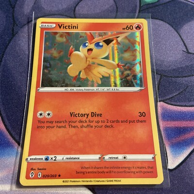 Pokémon TCG Victini Evolving Skies 020/203 Holo Holo Rare