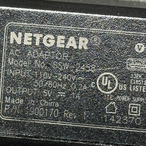 Genuine Netgear SSW-2548 AC Adapter 5V 1 Amp 1900170 USB A - Picture 4 of 10