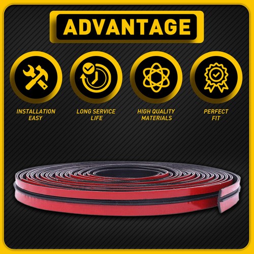 4M Car Windshield Roof Seal Noise Insulation Rubber Strip Sticker Accessories H - Picture 13 of 13