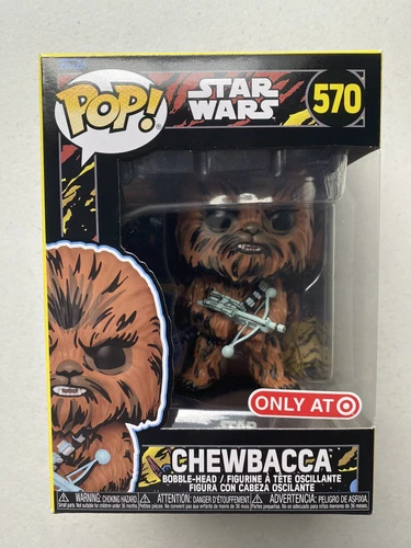 Funko Pop! Star Wars Chewbacca Retro #570 Figure With PROTECTOR *MINT*