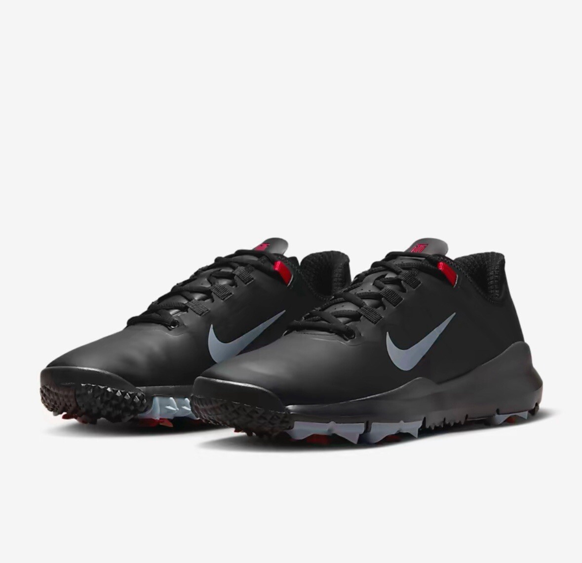 ナイキ　タイガーウッズモデル　3-p Nike Tiger Woods '13 Black Stealth Red Golf Shoes Mens Size