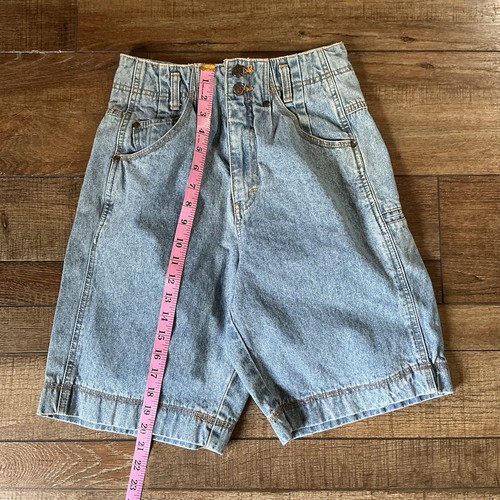90s VINTAGE Forenza High Waist Bermuda Jean Shorts Women's Size 4 Jorts #28619