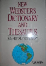 New Webster's dictionary and Roget's thesaurus Book The Fast Free Shipping