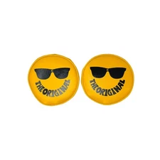 KC HiLiTES 6" Yellow Smiley Light Covers Original Pair 5205