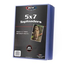 BCW 5x7 Topload Holder Photo Postcard Rigid Sleeve 25ct Pack