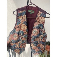 Floral Tapestry Vest Size Large
