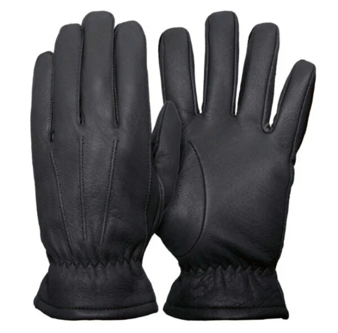 Soft, Luxurious Deerskin Leather Insulated Gloves