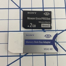 sony memory stick duo adapter With 2 GB Stick Pro MSAC-M2