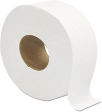 202 Jumbo JRT Bath Tissue, 2-Ply, White, 9 in Diameter