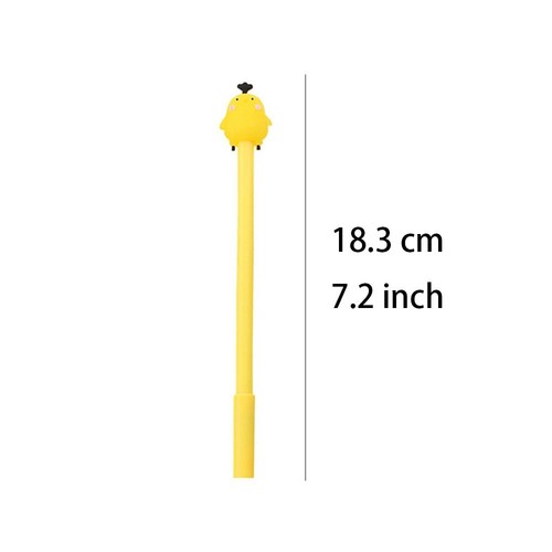 Plastics Chicken Neutral Pen Yellow and White Neutral Pen Office - Picture 2 of 12
