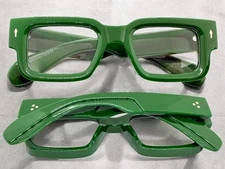 Men Classic Elegant Vintage Retro Style Clear Lens EYE GLASSES Thick Green Frame