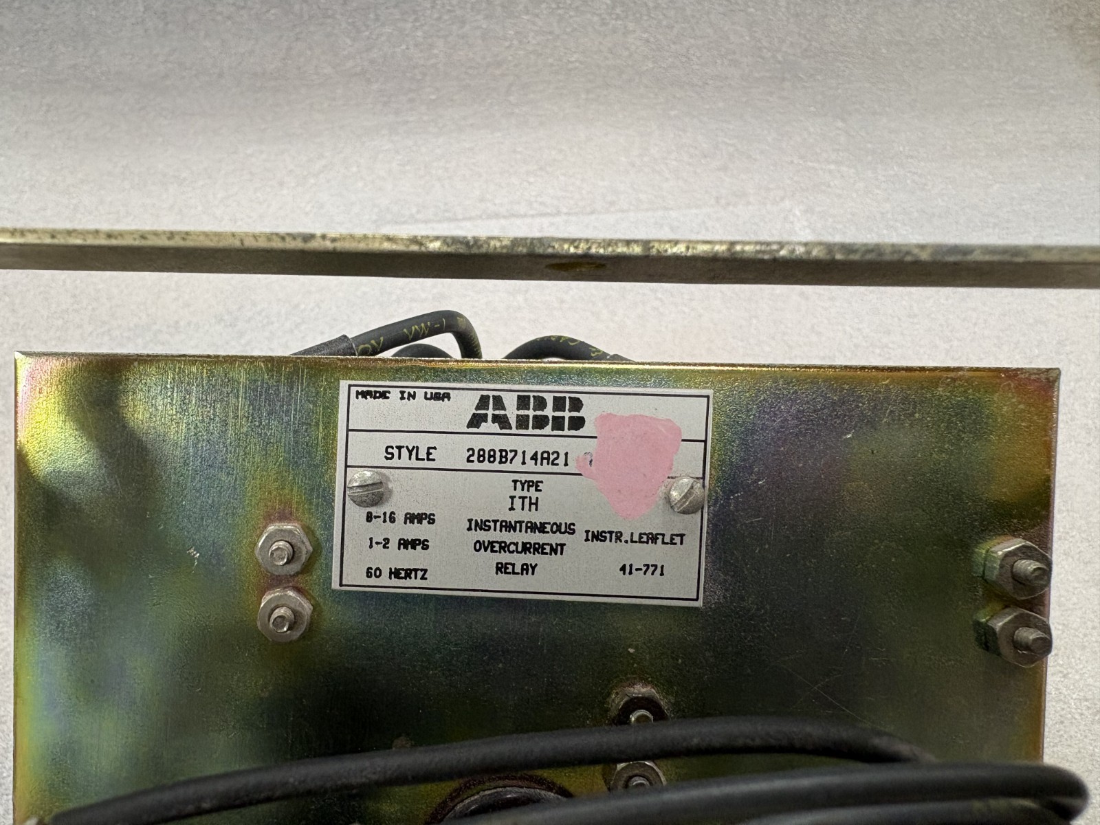 ABB Relay Style 288B714A21