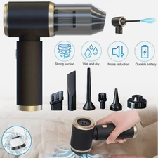 Mini Portable Cordless Handheld Air Blower & Vacuum Cleaner 9 In 1 for Home/Car/