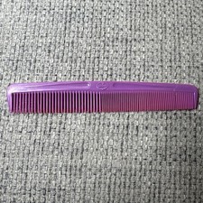 Vintage Goody USA Hair Comb 7" Purple Wide Tight Teeth Teaser Unbreakable