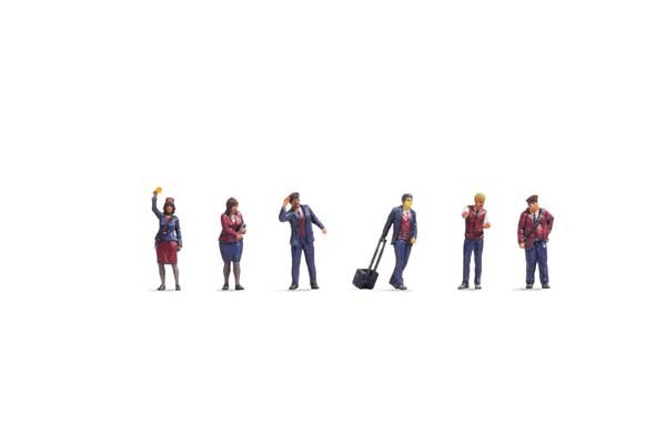 Noch 35200 N Scale Railway Staff pkg(6)