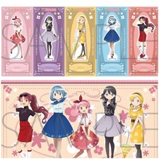 Puella Magi Madoka Magica Acrylic Stand Set 5 Pieces with Cloth Poster