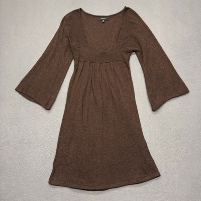 Y2K Express Women's Sweater Dress Babydoll Knit Brown Sz XS Cottage Core Neutral | eBay Y2K Express Women's Sweater Dress Babydoll Knit Brown Sz XS Cottage Core Neutral | eBay