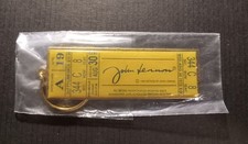 JOHN LENNON COMMEMORATIVE 1972 MSG CONCERT TICKET KEYCHAIN NEW OLD STOCK MINT