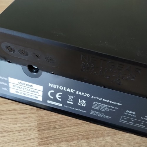 Netgear EAX20 WiFi 6 Mesh Range Extender Dual-Band AX1800 WLAN Booster - Bild 4 von 5