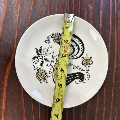 Royal China Good Morning Set of Four 6.5”Rooster Dessert Or Salad Plates MCM - Picture 5 of 5