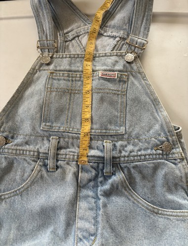 Vintage Guess Overalls Girls 7(S) Light Wash Denim Jeans Youth 90s 80s Retro - Picture 10 of 12